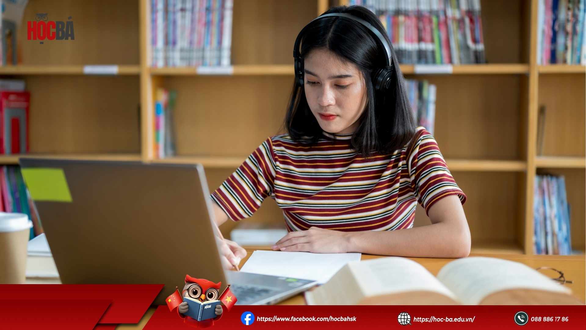 Người học luyện đề trước khi thi HSK 3