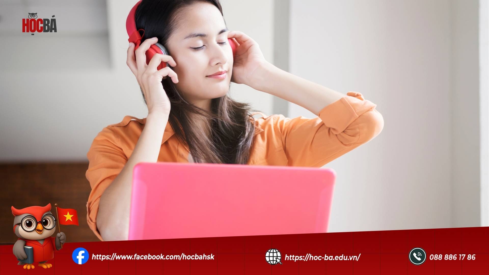 Thí sinh tập trung nghe đề bài khẩu ngữ HSK 3