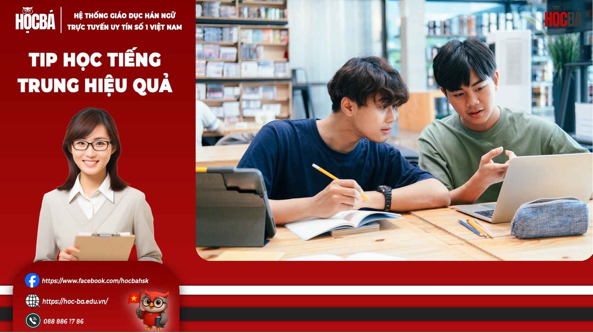 Đôi bạn đang học ngữ pháp HSK 4