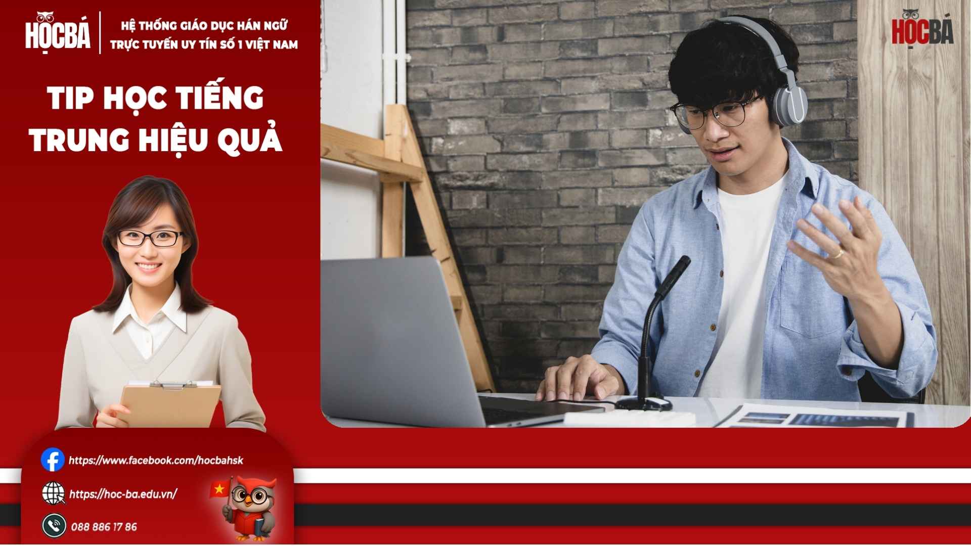 Thanh niên đang làm bài hsk 4 bài 1 giáo trình chuẩn