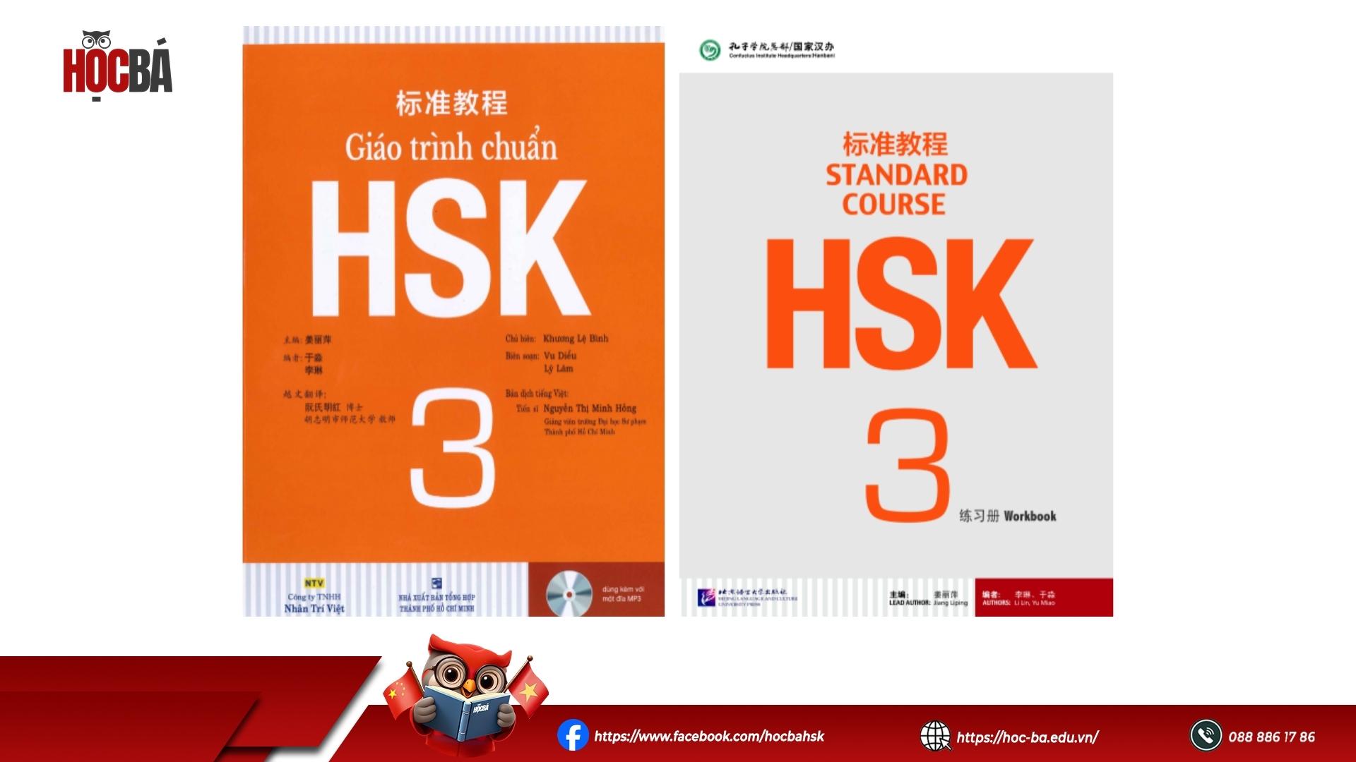 Bộ sách giáo trình và sách bài tập HSK 3 chuẩn