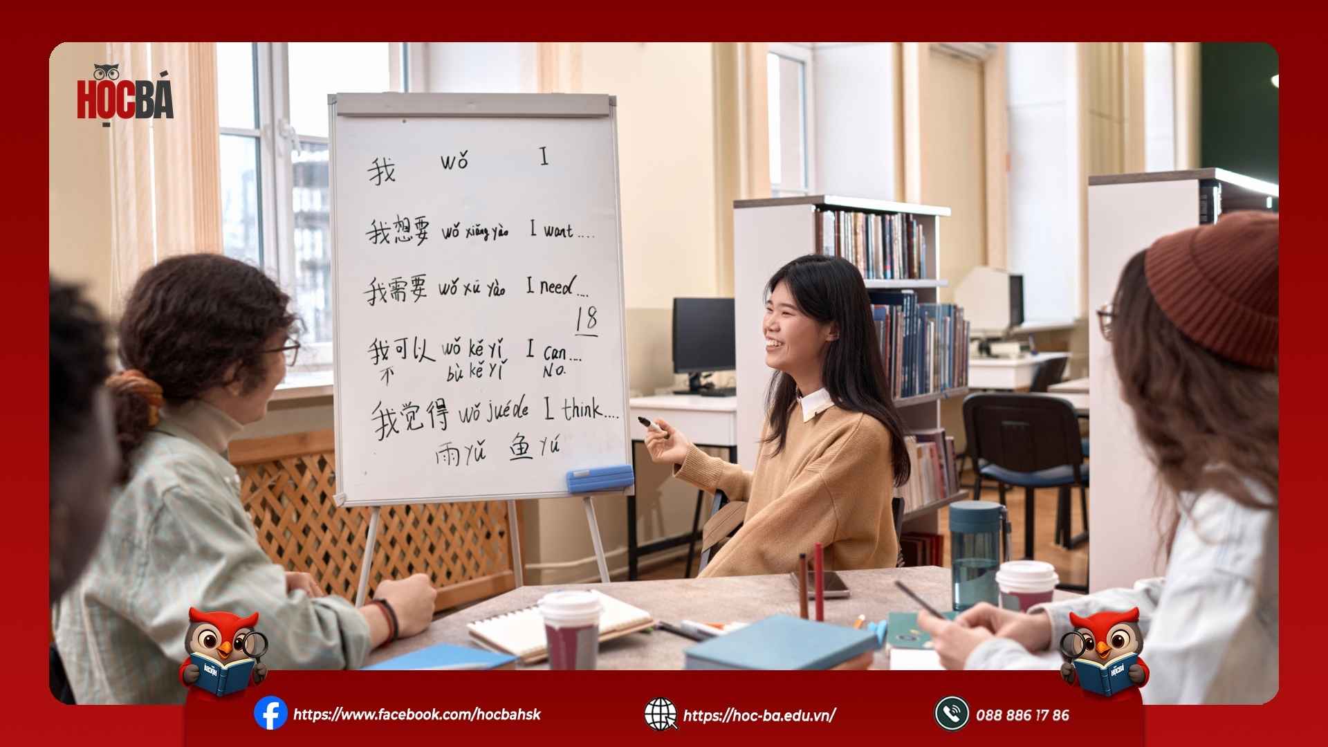 giáo viên đang dạy từ vựng hsk 3