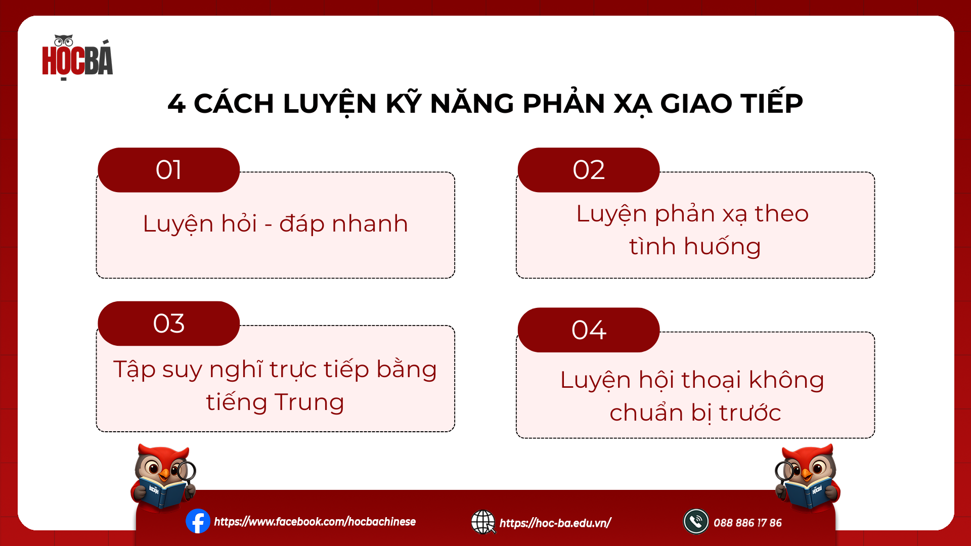 4 cách luyện kỹ năng phản xạ giao tiếp tiếng Trung