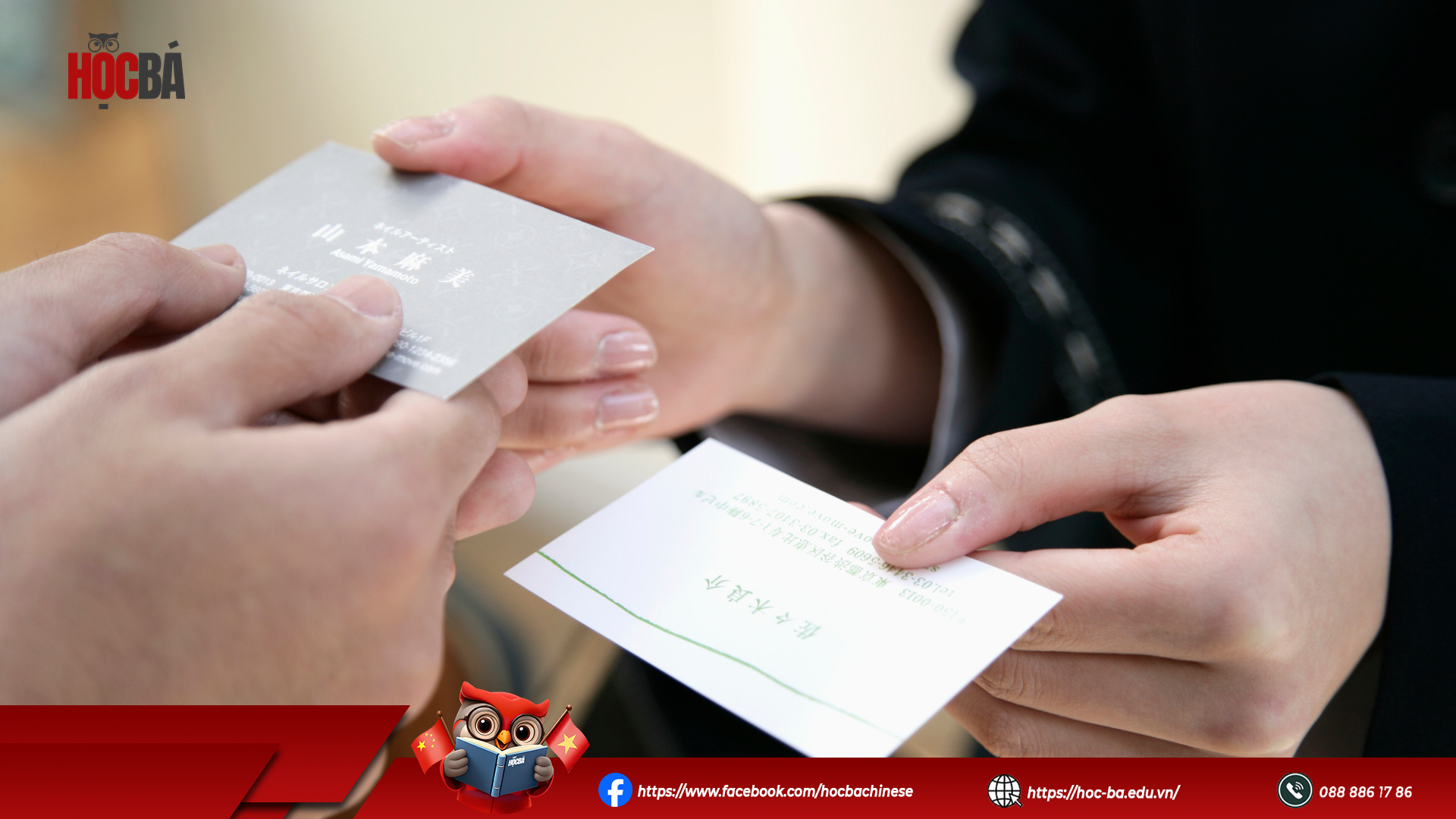 Chào hỏi và trao đổi danh thiếp trong các buổi gặp gỡ đối tác Trung Quốc lần đầu có vai trò quan trọng