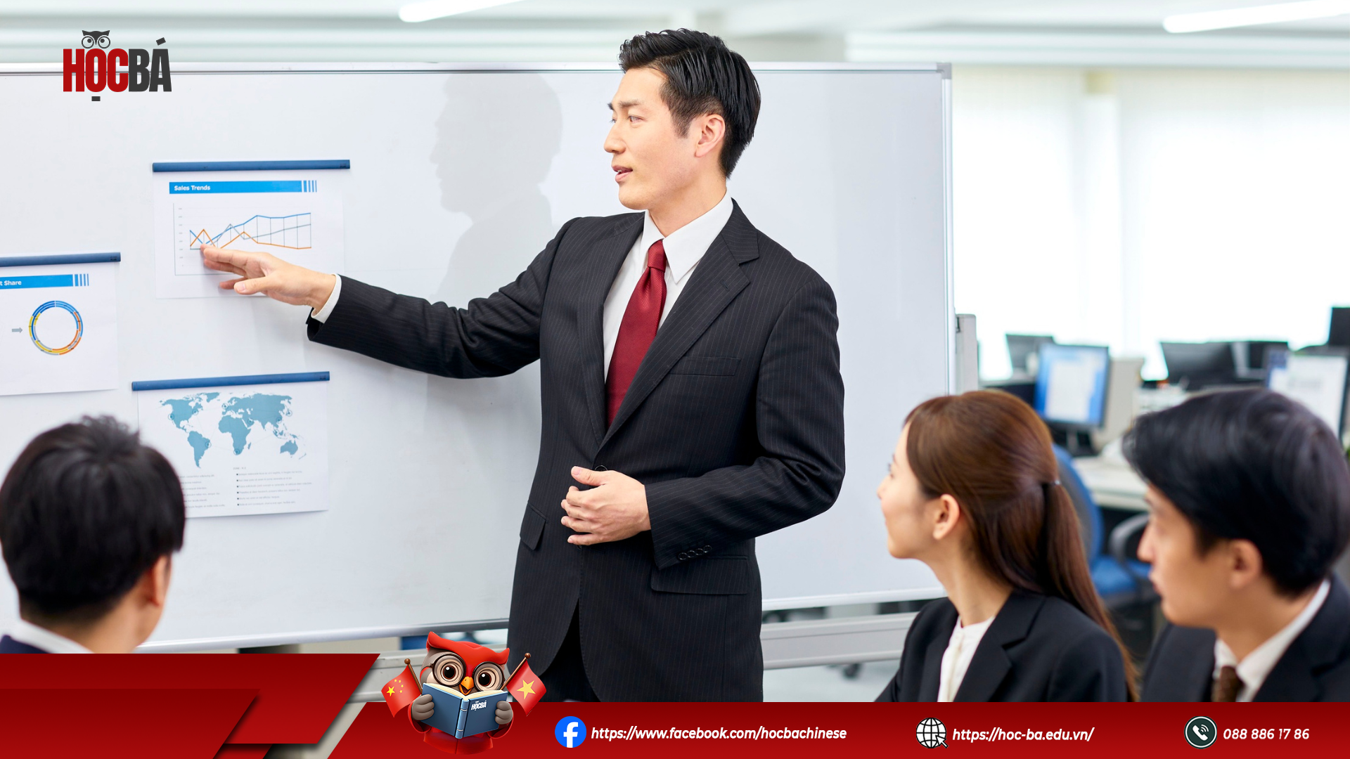 Học các mẫu câu tiếng Trung dùng trong hội họp & Thuyết trình